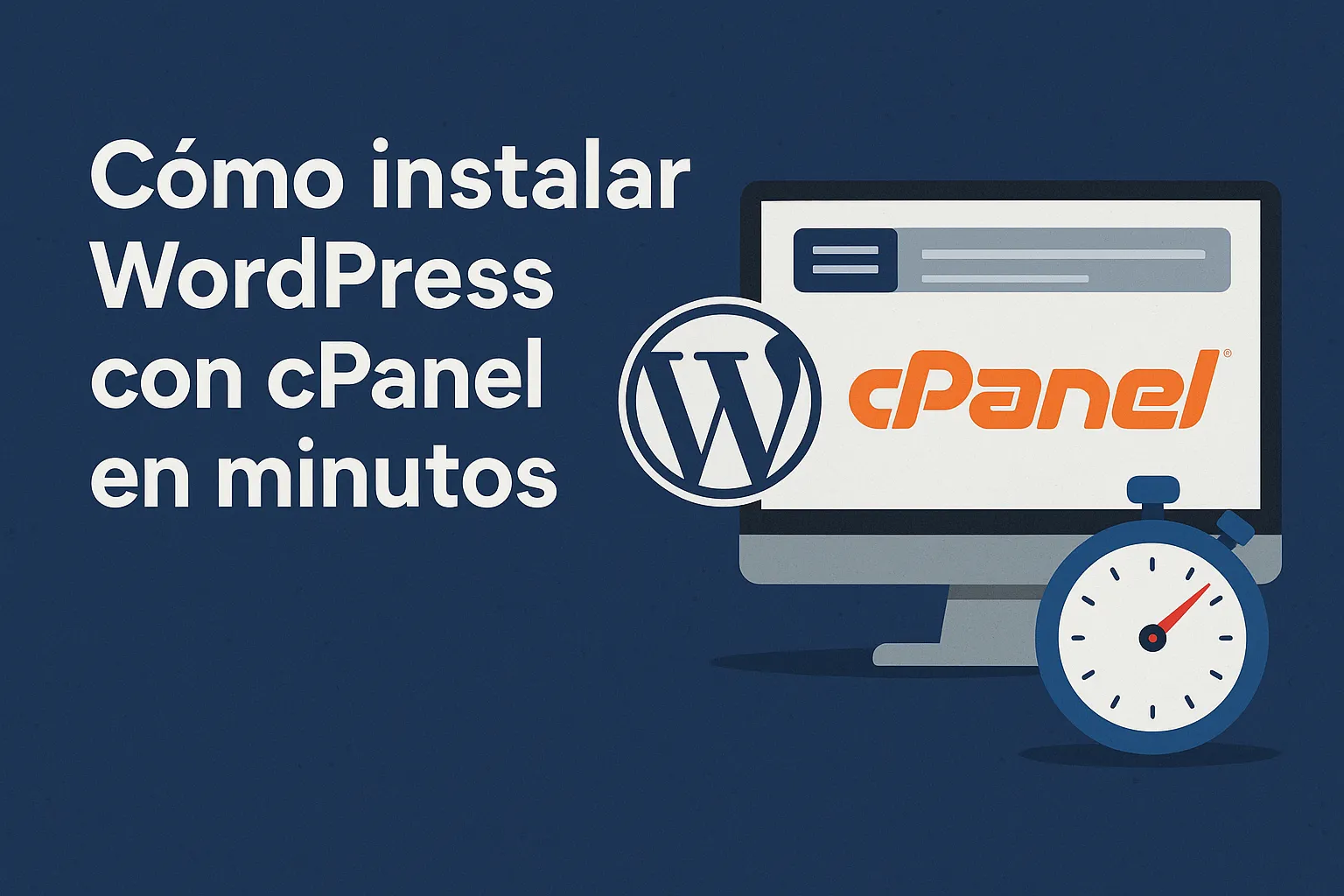 Cómo instalar WordPress con cPanel en minutos