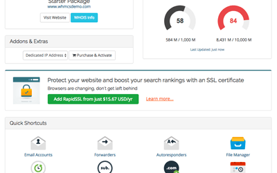 cPanel management
