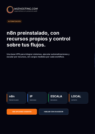 Vista previa de VPS para n8n